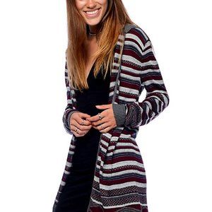 Zumiez Trillium Eva Multi Striped Hooded Cardigan